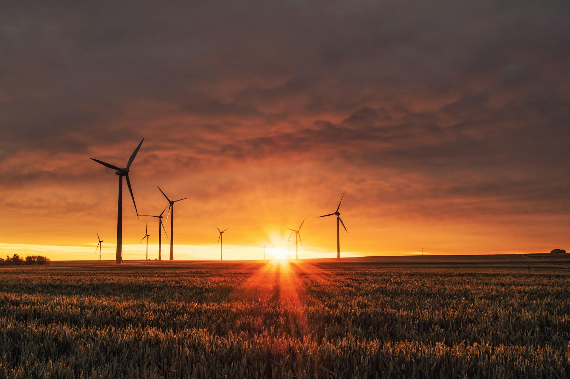 Wind turbines supporting clean energy transition